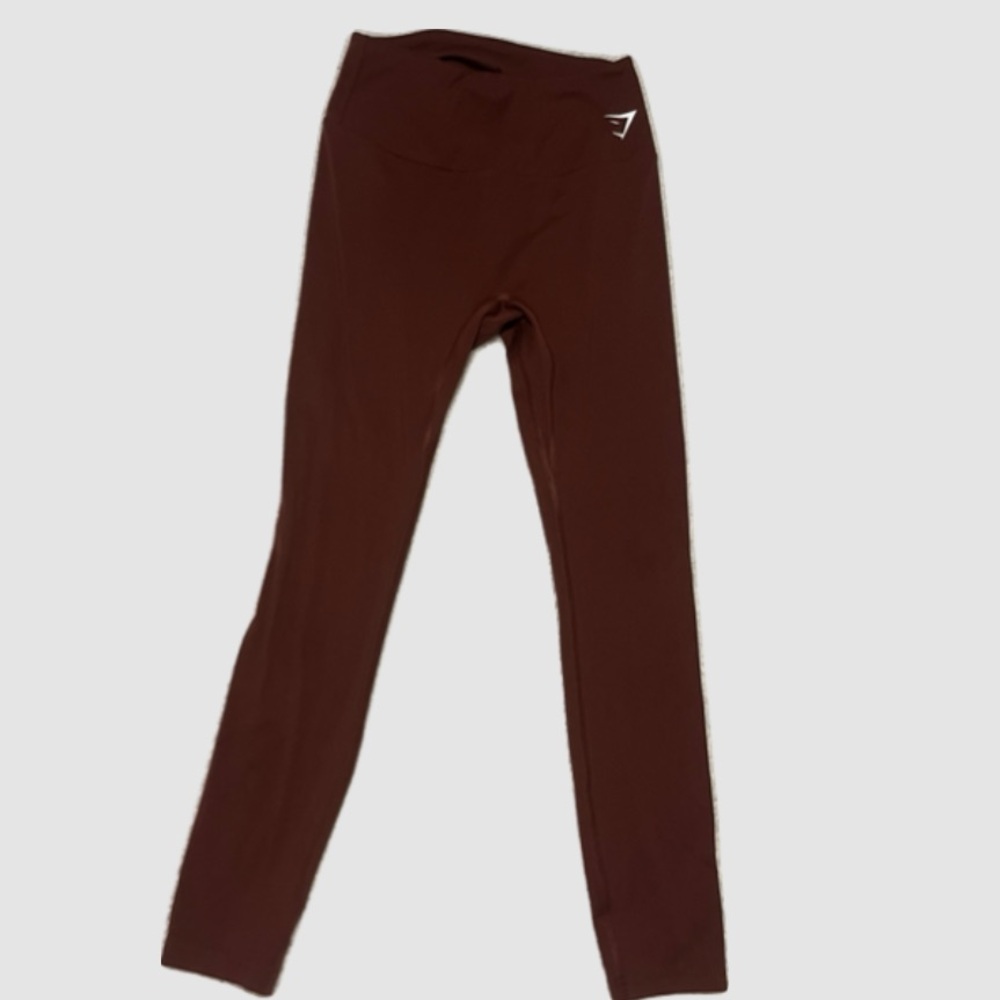 dark red gymshark leggings